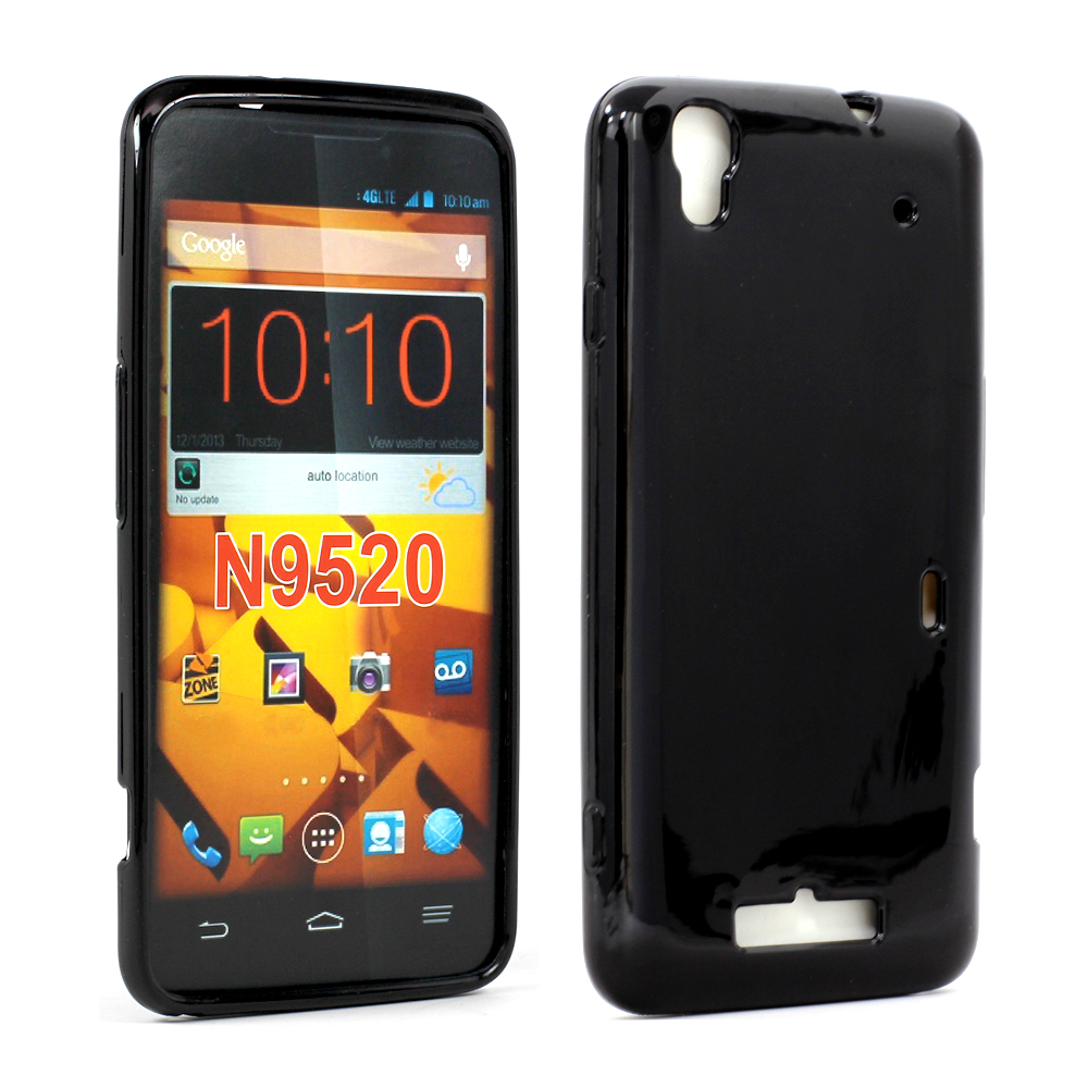 ZTE Boost Max+ Boost Max N9521 N9520 TPU Gel Case (Black)